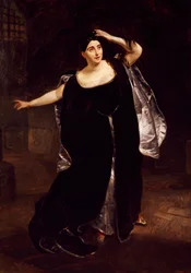 Giuditta Pasta in the mad scene of Anna Bolena, from the opera by Gaetano Donizetti