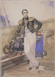 Vladimir Alexeyevich Kornilov Aboard the Brig Themistocles