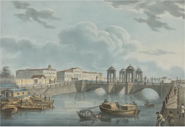 View of the Fontanka at the Obukhov Bridge