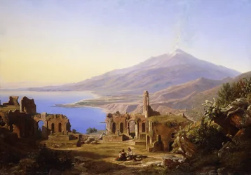 Teatro Greco, Taormina, with Etna Beyond, 1852
