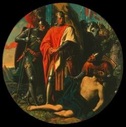 Rudolph I on Battlefield After the Victory Over Ottokar