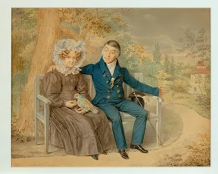 Old Couple in a Viennese Garden