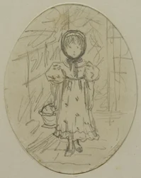 Little Girl in a Garden