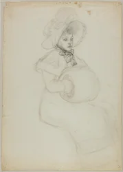 Seated Girl with Muff