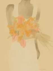 Girl With Orange Flowers