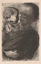 Mother with Child in Her Arms