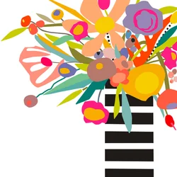 Flowers and Stripes 2, 2024