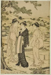 Women Visiting an Inari Shrine