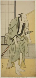 The Actor Asao Tamejuro I as Drunken Gotobei in the Play Yoshitsune Koshigoe Jo, Performed at the Ichimura Theater in the Ninth Month, 1790