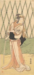 The Third Segawa Kikunojo as a Woman Standing in a Road, ca. 1788