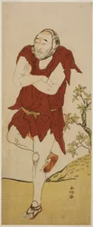 The Actor Onoe Matsusuke I as a Mendicant Monk in the Play Keisei Ide no Yamabuki, Performed at the Nakamura Theater in May 1787
