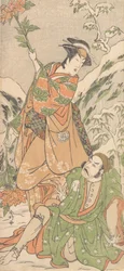 Kabuki Actors Arashi Ryuzo II and Segawa Kikunojo III