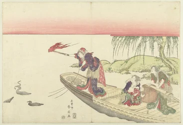 Cormorant Fishing at Night