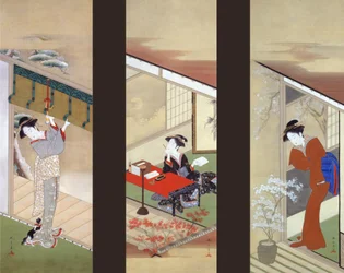 Women in Seasons of Snow, Moon and Flower