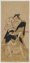 Kabuki Actor Nakamura Sukegoro II as a Samurai