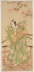 The Actor Ichikawa Danjuro V as Momonoi Wakasanosuke Yasuchika in the Play Kanadehon Chushingura, Performed at the Nakamura Theater in the Fifth Month, 1771