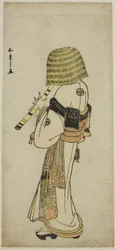 The Actor Nakamura Nakazo I as Kakogawa Honzo in Komuso Attire in the Play Kanadehon Chushingura, c.1783