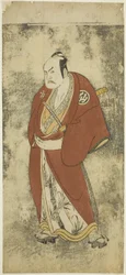The Actor Nakamura Sukegoro II as Kaminari Shokuro in the Joruri 
