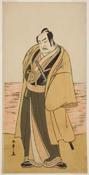 The Actor Nakamura Sukegoro II as Kaminari Shokuro in the Play Hatsumombi Kuruwa Soga, Performed at the Nakamura Theater in the Second Month, 1780