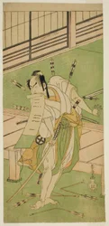 The Actor Otani Hiroji III as a White Fox Disguised as Ukishima Daihachi in the Play Shinasadame Soma no Mombi, Performed at the Ichimura Theater in the Seventh Month, 1770
