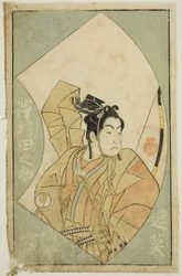 The Actor Sawamura Tanosuke I, from "A Picture Book of Stage Fans"