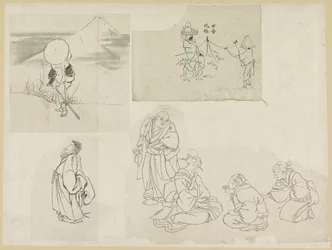 Four Scenes with Different Figures