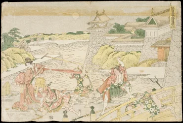 Act III from the Play Kanadehon Chushingura, "A Kana Primer for the Treasury of Loyal Retainers"