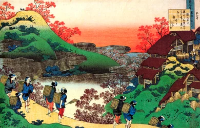 From the series Hundred Poems by One Hundred Poets: Sarumaru Dayu, c1830