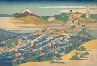Fuji Seen from Kanaya on the Tokaido