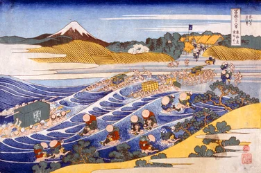 Fuji from the Ford at Kanaya