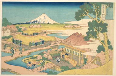 Fuji from the Katakura Tea Fields in Suruga, from the series Thirty-six Views of Mount Fuji