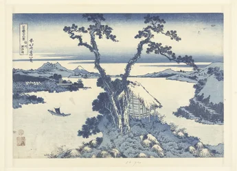 Lake Suwa in Shinano Province (36 Views of Mount Fuji series)