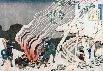 Hunters by a Fire in the Snow