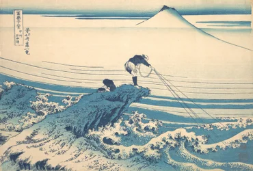 Kajikazawa in Kai Province, from the series Thirty-six Views of Mount Fuji