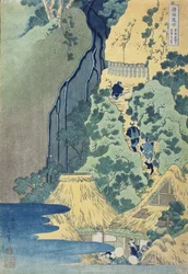 Kannon Shrine at Kiyo Falls, Sakanoshita, Tōkaidō
