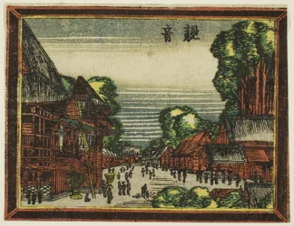 Kannon Temple, from the series Dutch-style Pictures: Eight Views of Edo
