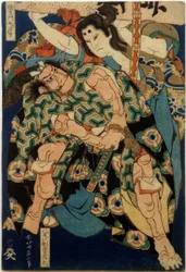 Kusunoki Tamonmaru Masashige and Yao no bettō Tsunehisa