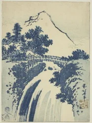 Landscape with Waterfall, from an Untitled Series of Chuban Prints