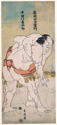 The Sumo Wrestlers Takaneyama Yoichiemon and Sendagawa Kichigoro