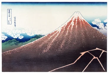 Sanka Haku from 36 Views of Mount Fuji, pub. c.1890