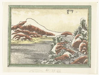 Snow on Mount Hira (series title: Eight Views of the Province of Omi)