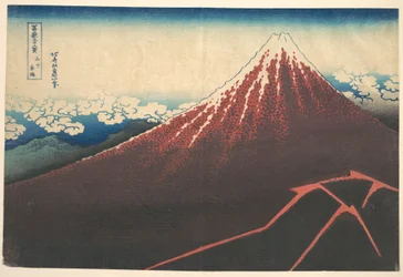 Storm Below Mount Fuji, from the Series Thirty-six Views of Mount Fuji