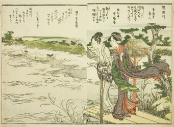 Sumida River, from vol. 1 of the illustrated book "Fine Views of the Eastern Capital at a Glance"