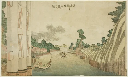 Sumida River seen from Azuma Bridge, from a group of Western-style landscapes