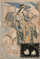 Tang Lady on a White Elephant, from the Series Giant Straw Works for an Amusement-Park Attraction