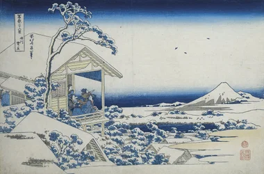 Tea House at Koishikawa, the Morning After a Snowfall