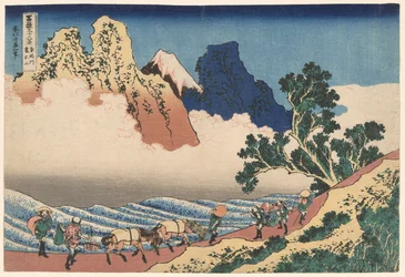 The Back of Mount Fuji Seen from Minobu River, from the series Thirty-Six Views of Mount Fuji