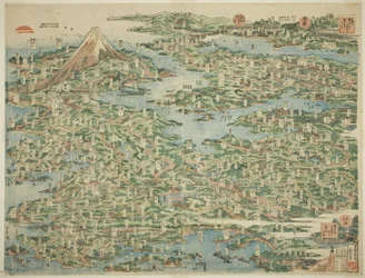 The Famous Places on the Tokaido in One View