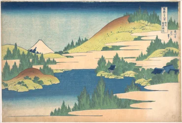 The Lake at Hakone in Sagami Province, from the series Thirty-six Views of Mount Fuji