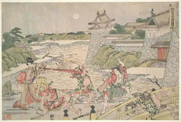 The Loyal League of Forty-seven Ronin, Act III: Kampei attacked by Bannai and his men
